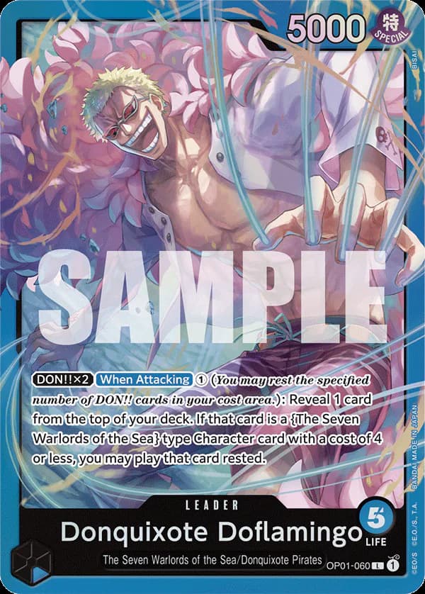 Donquixote Doflamingo OP01-060 Official alternate printing 2