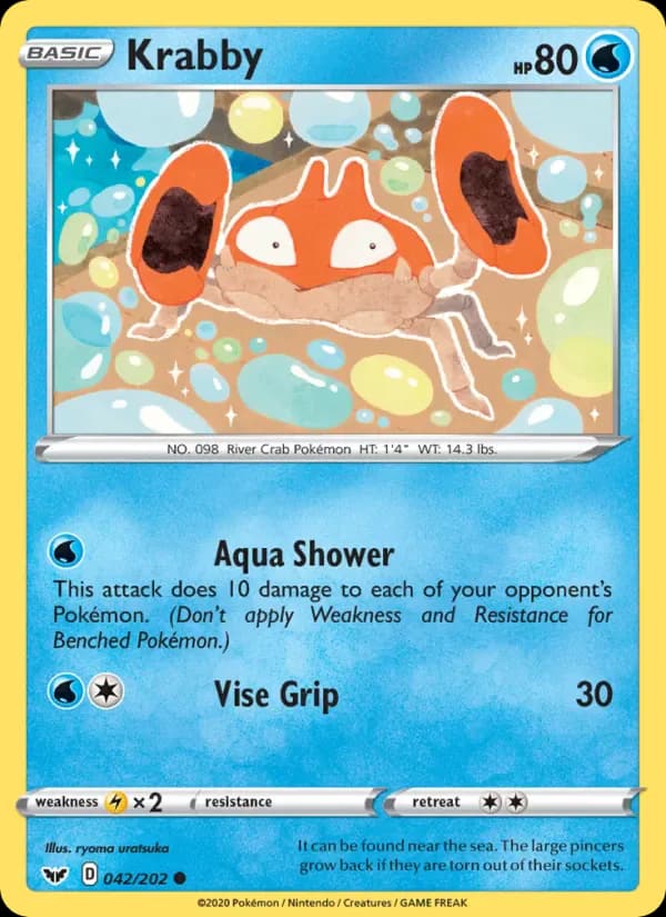 Krabby 42/202 from Sword & Shield