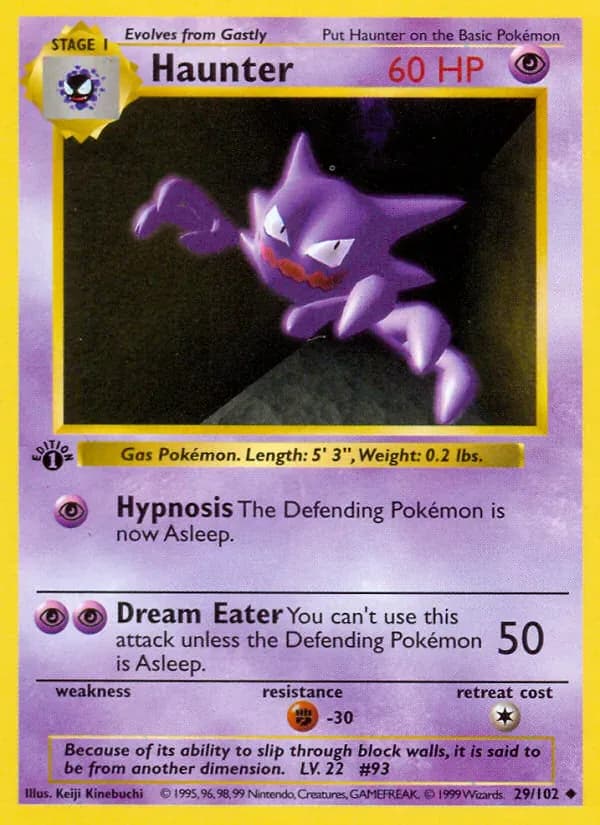 Haunter 29/102 from Base Set