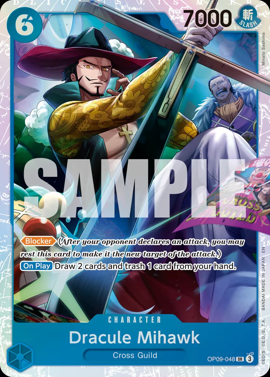 Dracule Mihawk OP09-048 Official alternate printing r1