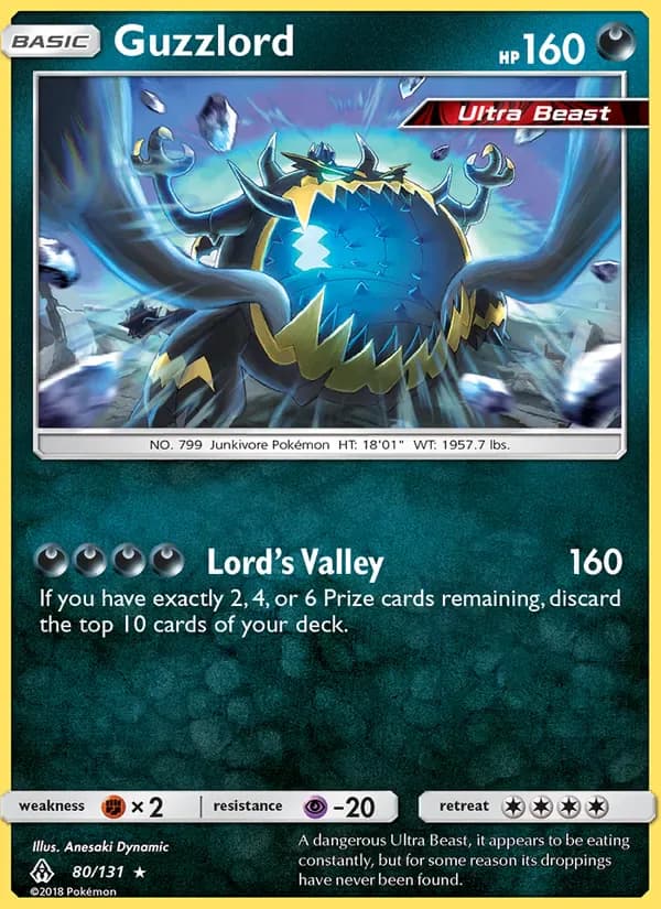 Guzzlord 80/131 from Forbidden Light