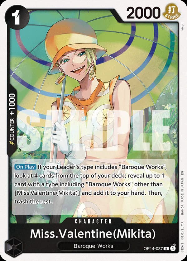 Miss.Valentine(Mikita) OP14-087 Standard printing