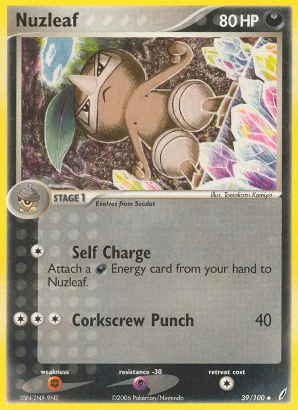 Nuzleaf 39/100 from EX Crystal Guardians