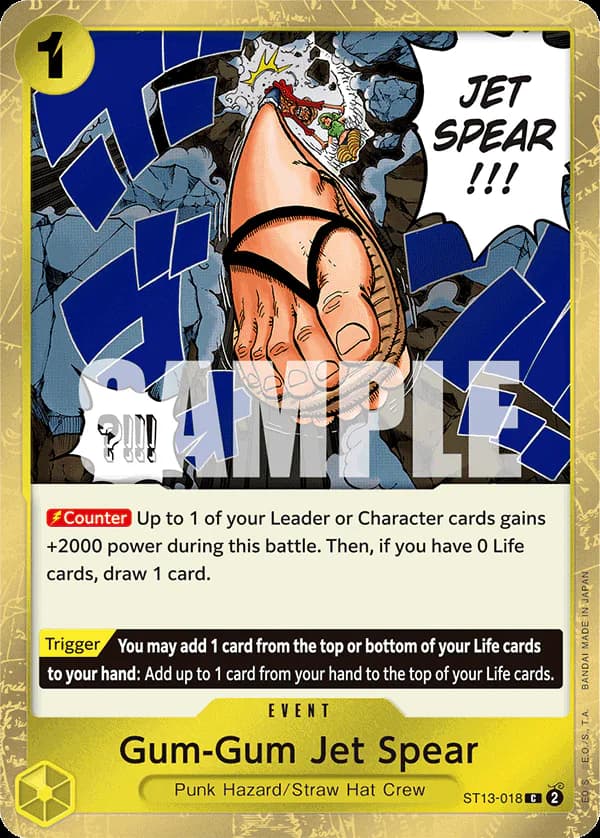 Gum-Gum Jet Spear ST13-018 Standard printing