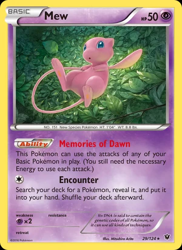 Mew 29/124 from Fates Collide