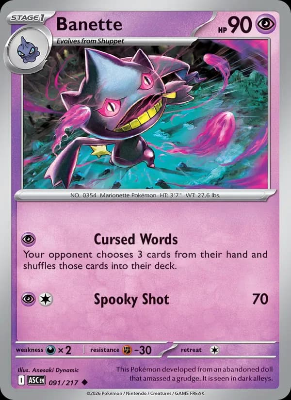 Banette 091/217 from Ascended Heroes