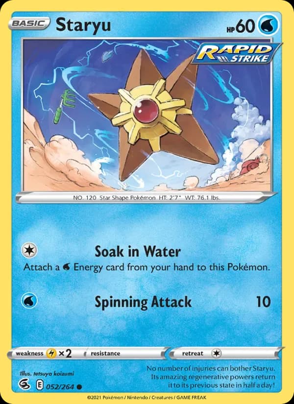Staryu 52/264 from Fusion Strike