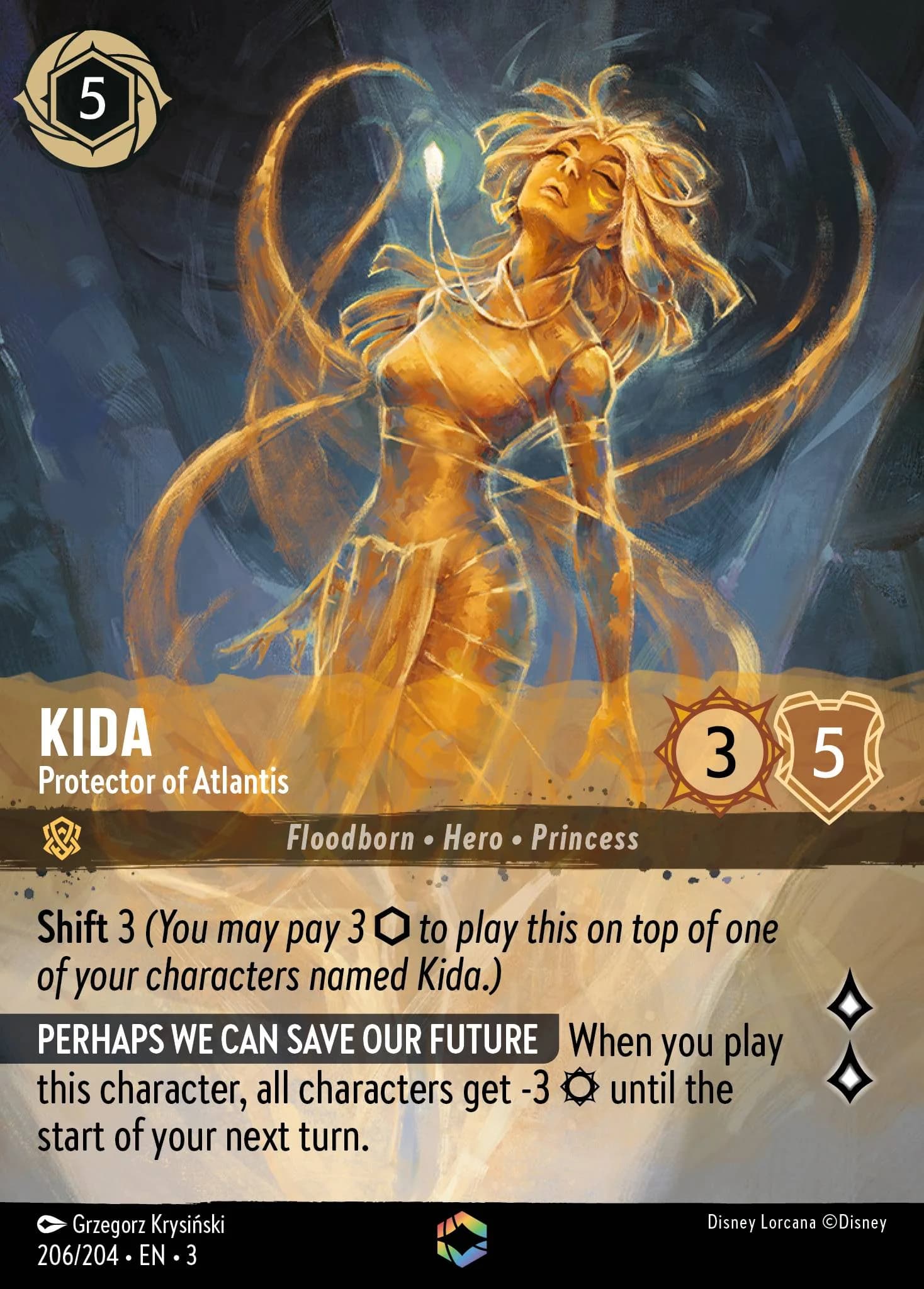 Kida - Protector of Atlantis 206/204 from Into the Inklands