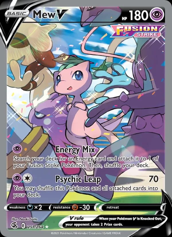 Mew V 251/264 from Fusion Strike
