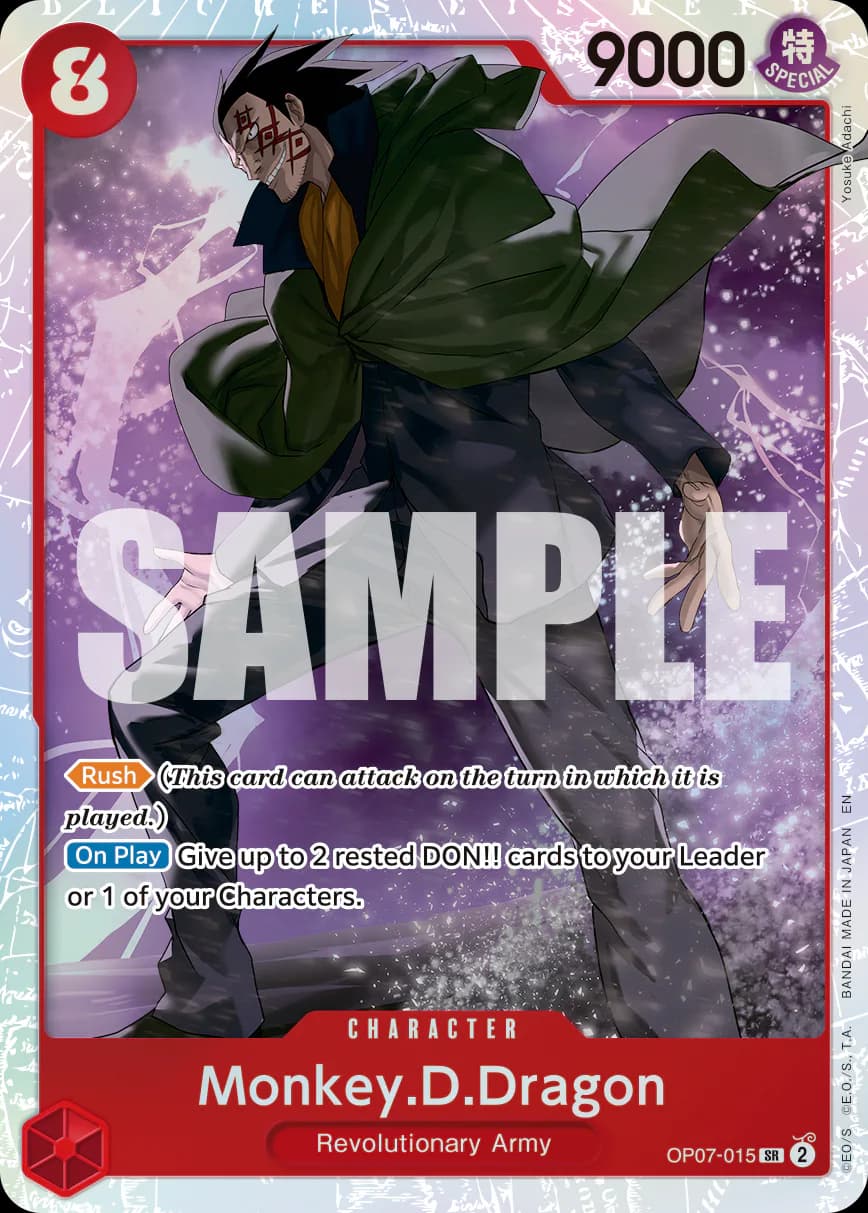 Monkey.D.Dragon OP07-015 Official alternate printing r1
