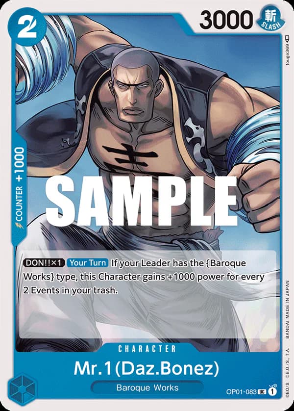 Mr.1(Daz.Bonez) OP01-083 Standard printing