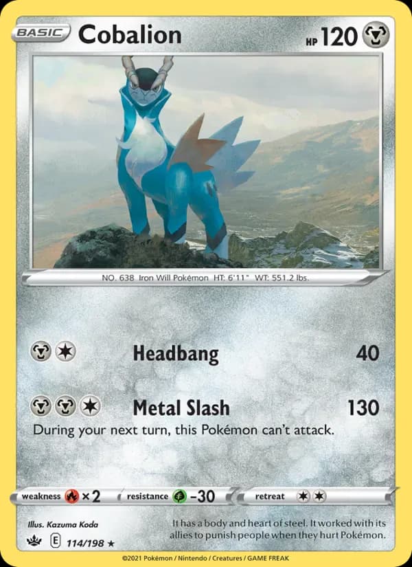 Cobalion 114/198 from Chilling Reign