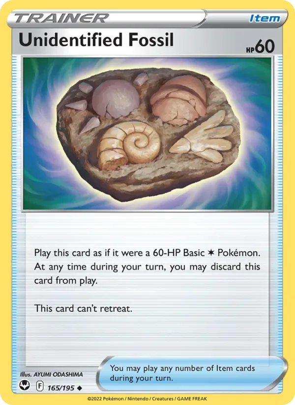 Unidentified Fossil 165/195 from Silver Tempest