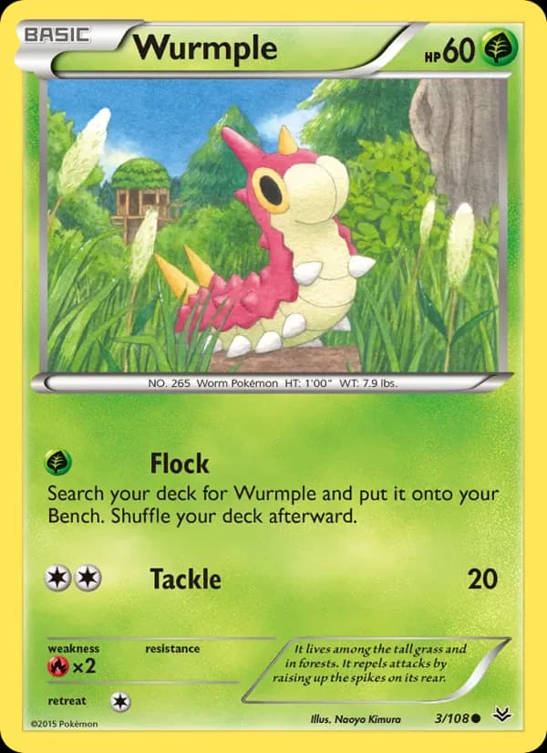 Wurmple 3/108 from Roaring Skies