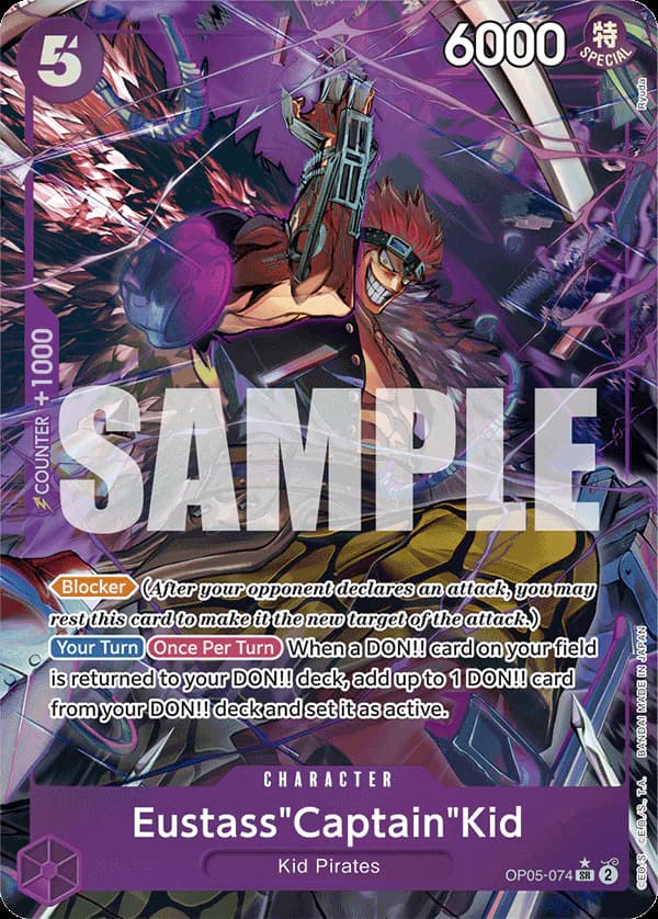 Eustass"Captain"Kid OP05-074 Official alternate printing 5