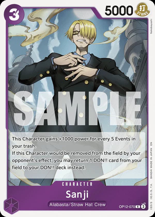 Sanji OP12-070 Standard printing