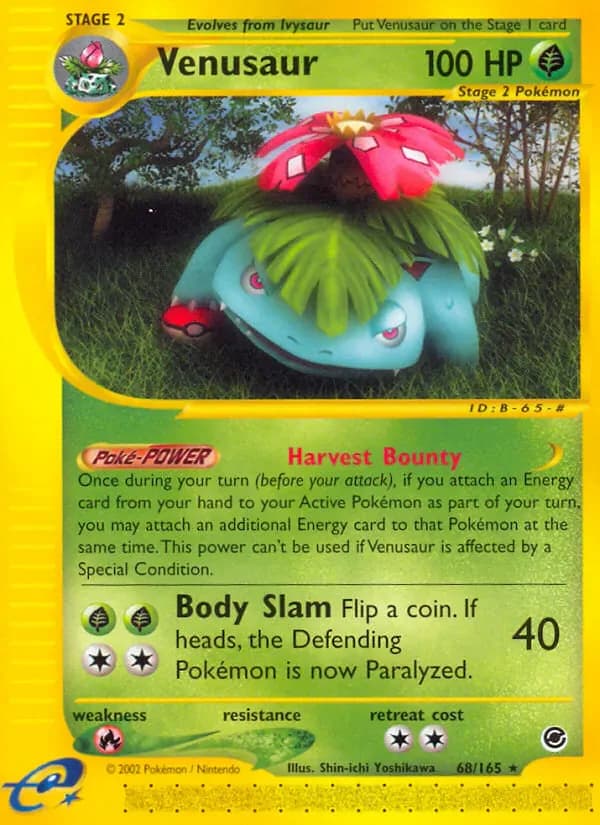 Venusaur 68/165 from Expedition Base Set