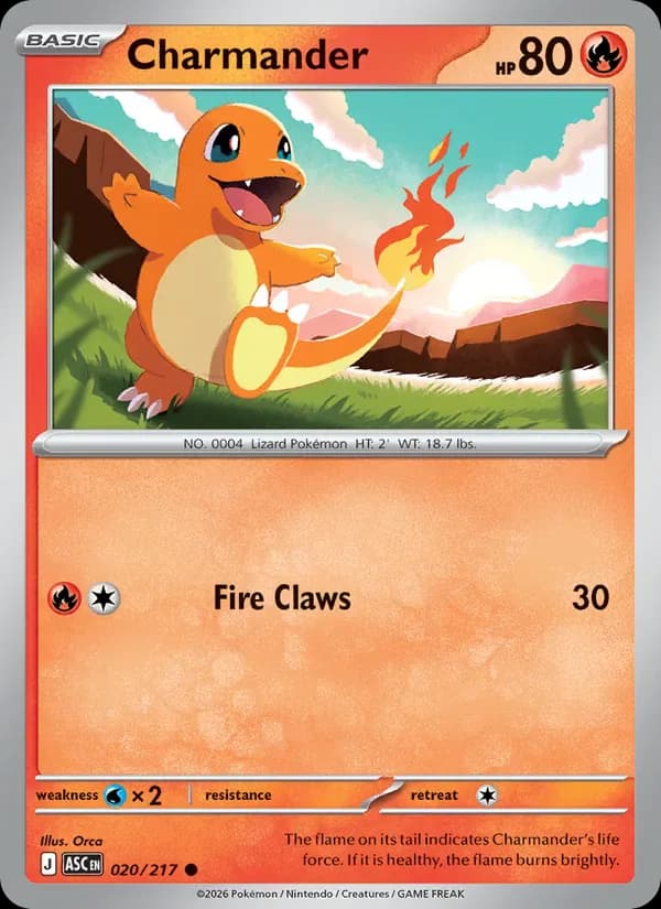 Charmander 020/217 from Ascended Heroes
