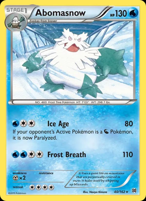 Abomasnow 40/162 from BREAKthrough