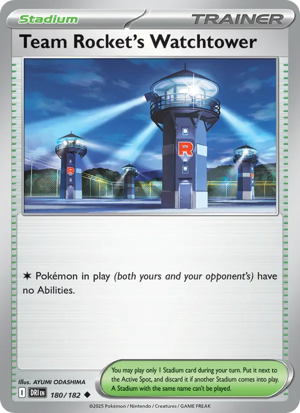 Team Rocket's Watchtower 180/182 from Destined Rivals