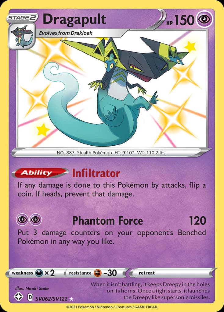 Dragapult SV062/SV122 from Shining Fates