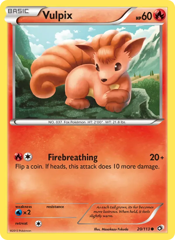 Vulpix 20/113 from Legendary Treasures