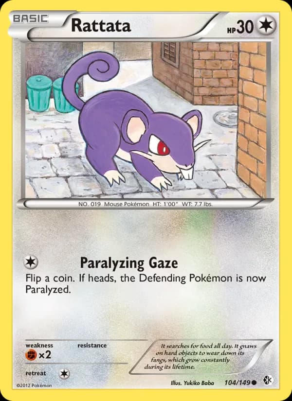 Rattata 104/149 from Boundaries Crossed