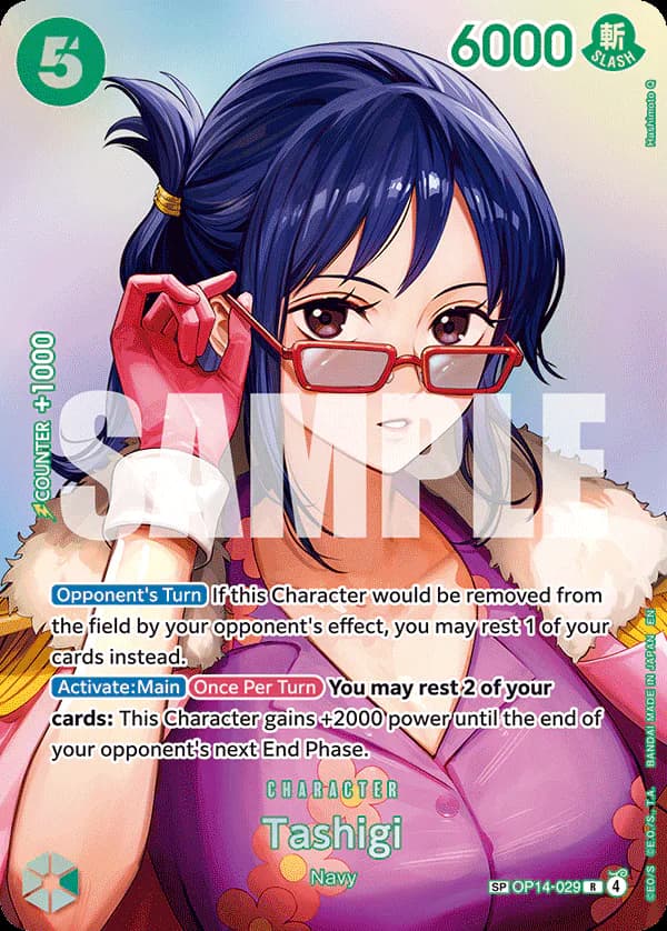 Tashigi OP14-029 Official alternate printing 1