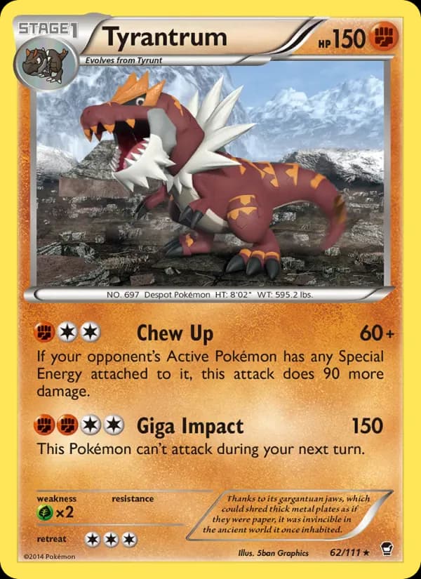 Tyrantrum 62/111 from Furious Fists