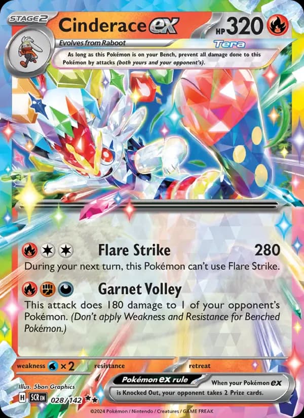 Cinderace ex 028/142 from Stellar Crown
