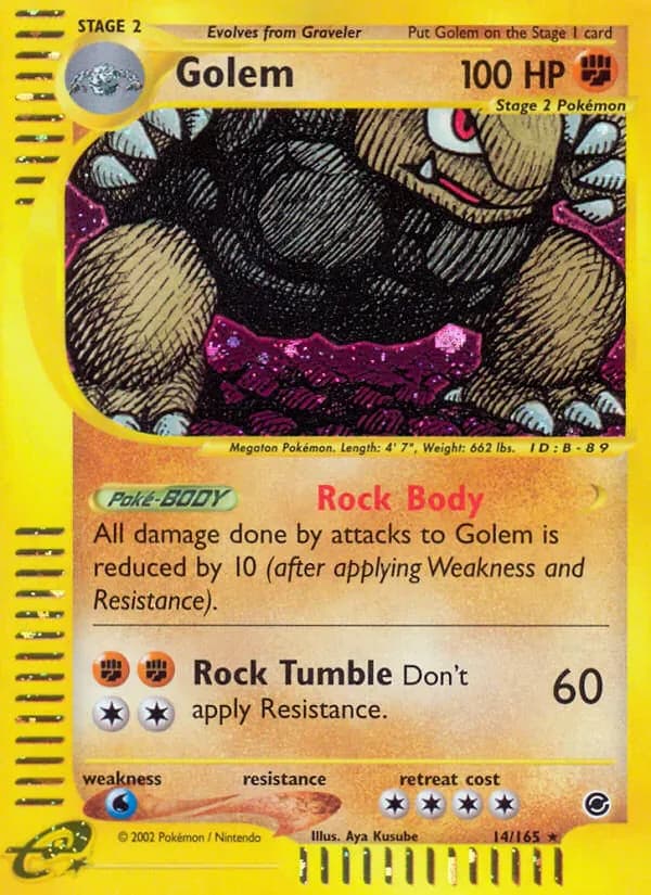 Golem 14/165 from Expedition Base Set