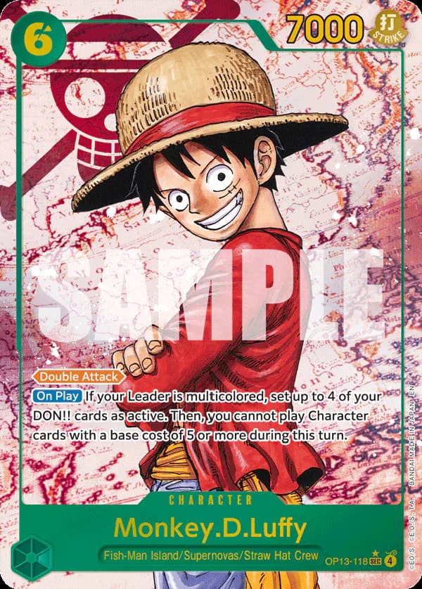 Monkey.D.Luffy OP13-118 Official alternate printing 1