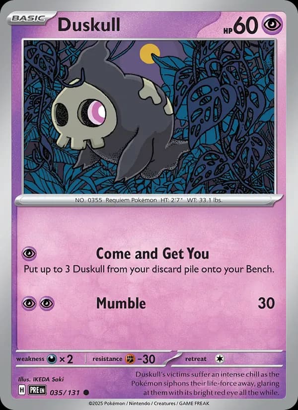 Duskull 035/131 from Prismatic Evolutions