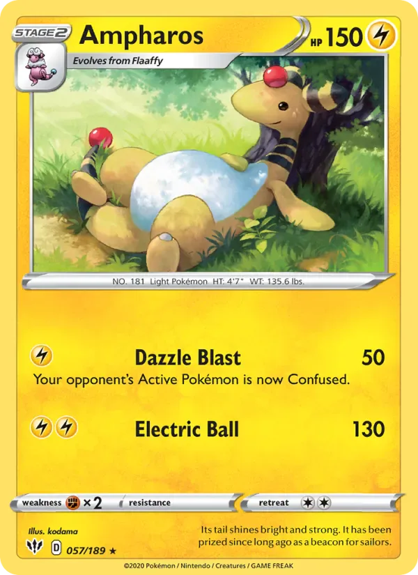 Ampharos 57/189 from Darkness Ablaze