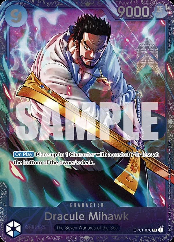 Dracule Mihawk OP01-070 Official alternate printing 2