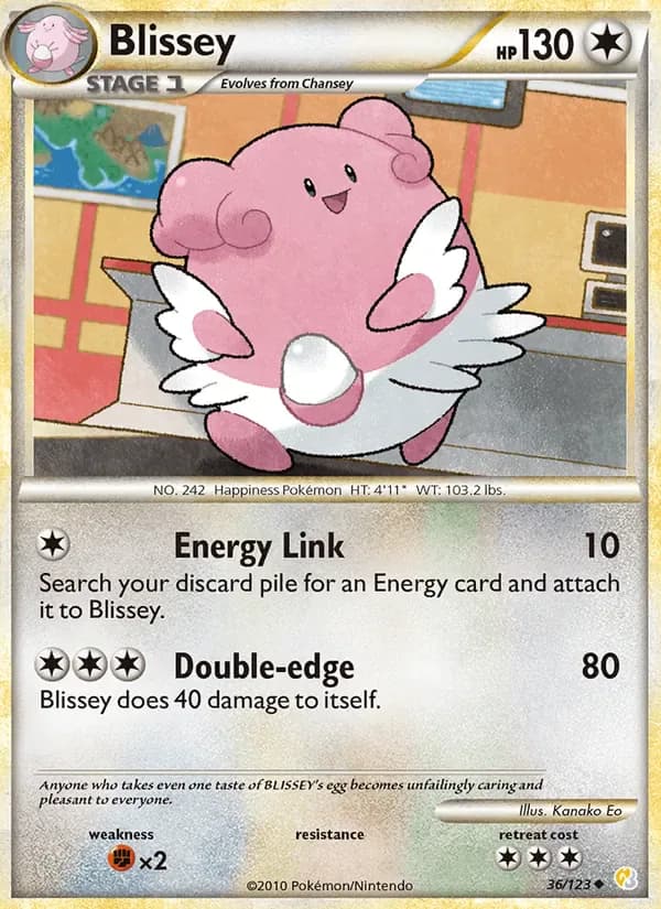Blissey 36/123 from HeartGold & SoulSilver