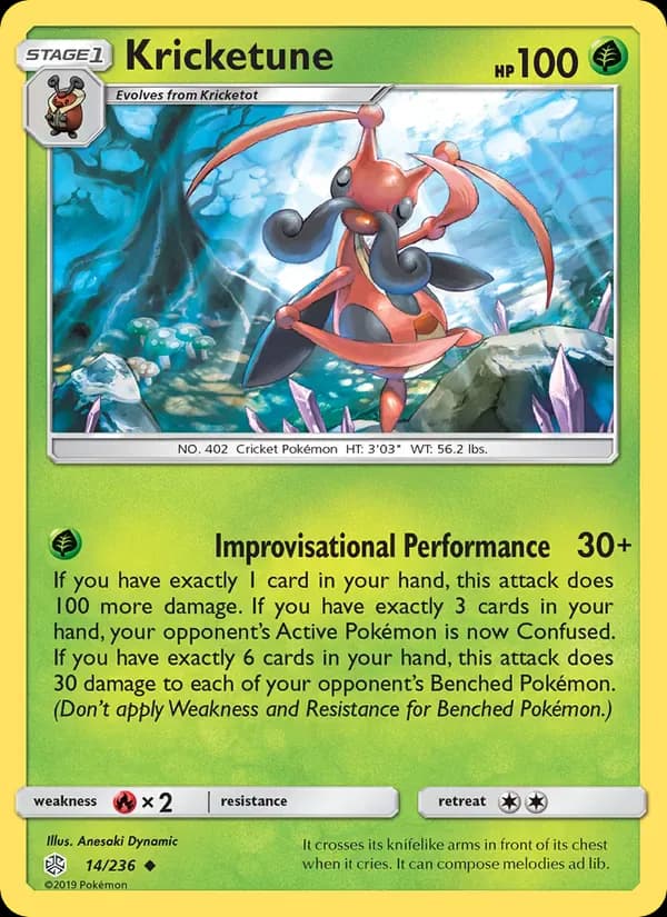 Kricketune 14/236 from Cosmic Eclipse