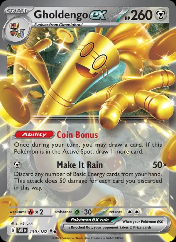 Gholdengo ex 139/182 from Paradox Rift