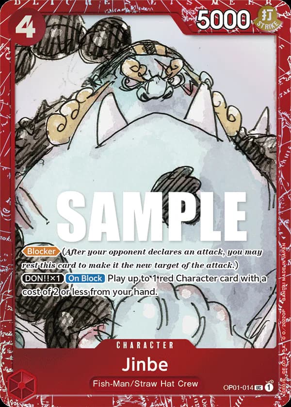 Jinbe OP01-014 Official alternate printing 1
