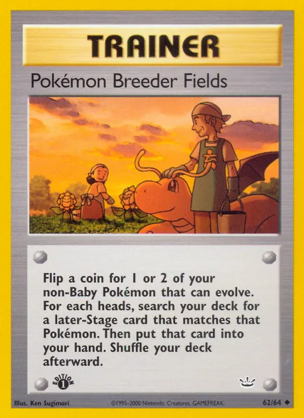 Pokémon Breeder Fields 62/64 from Neo Revelation