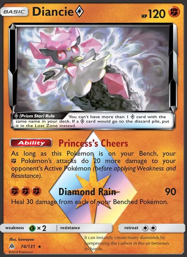 Diancie ◇ 74/131 from Forbidden Light