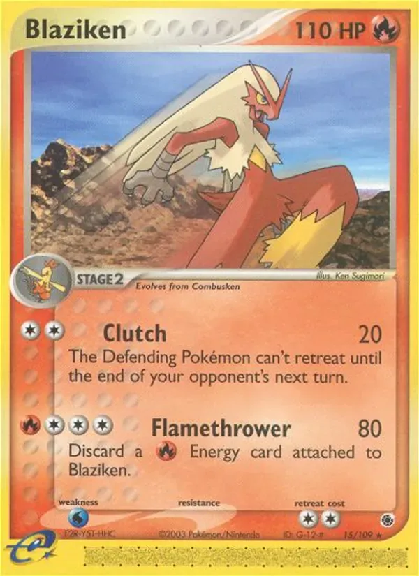 Blaziken 15/109 from EX Ruby & Sapphire