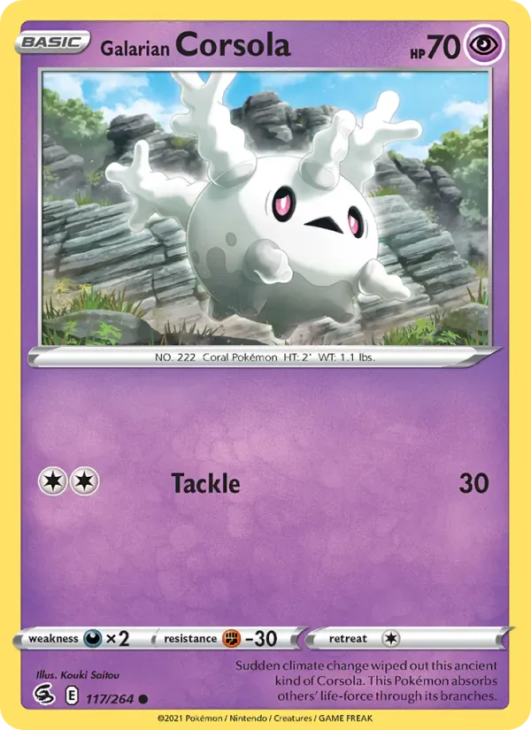 Galarian Corsola 117/264 from Fusion Strike
