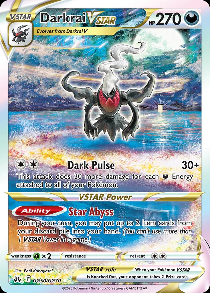 Darkrai VSTAR GG50/GG70 from Crown Zenith