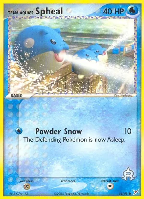 Team Aqua's Spheal 56/95 from EX Team Magma vs Team Aqua
