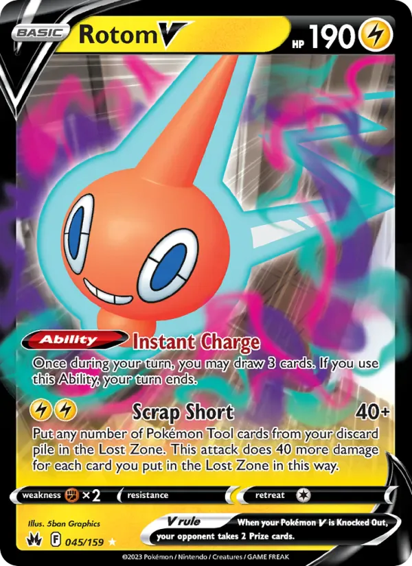 Rotom V 045/159 from Crown Zenith