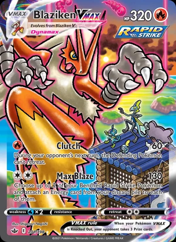 Blaziken VMAX 201/198 from Chilling Reign
