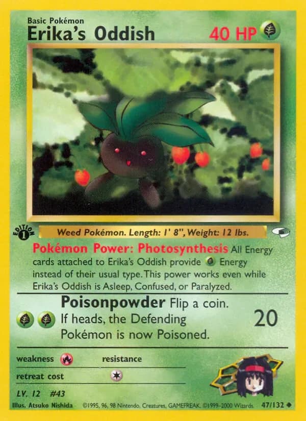 Erika's Oddish 47/132 from Gym Heroes