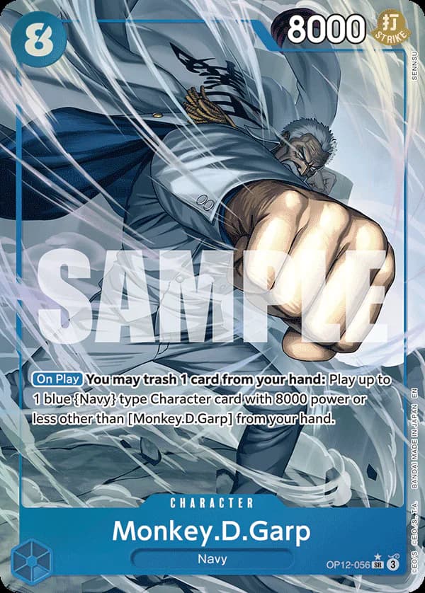 Monkey.D.Garp OP12-056 Official alternate printing 1