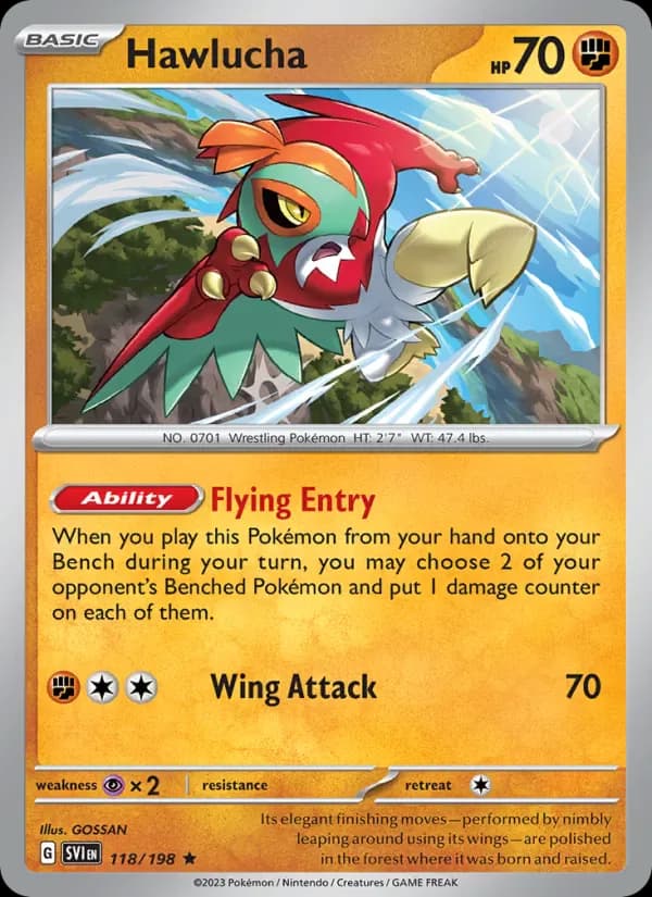 Hawlucha 118/198 from Scarlet & Violet Base Set